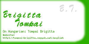 brigitta tompai business card